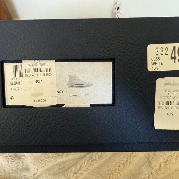 Dior Cream High-Top Sneakers - Picture 9 of 9